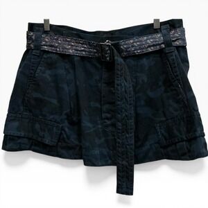 Rare‎ Marc Jacobs Vintage Camo Runway Belted Mini Skirt Y2K Utility Cargo 12